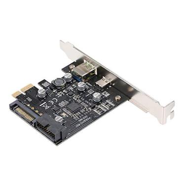 Imagem de Qudai Placa de Expansão PCI-e para USB3.1 Tipo-C PCI-E para USB Carregamento Rápido com Placa Adaptadora Frontal 19Pin GEN1 5G PCI-express