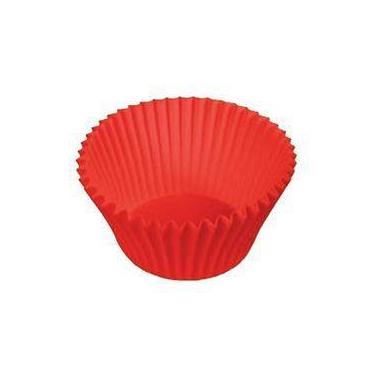 Imagem de Forma Forneável Cupcake Vermelha 57 Un Ultrafest