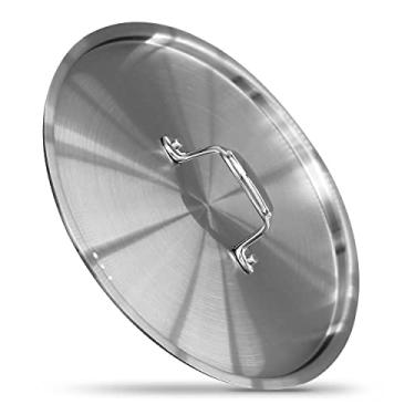 Imagem de Tampa para panela de 12 litros – Tampa de panelas de cozinha de aço inoxidável com alça, serve para panelas de 26 cm de tamanho interno, funciona com o modelo NCSPT12Q panela de 12 litros