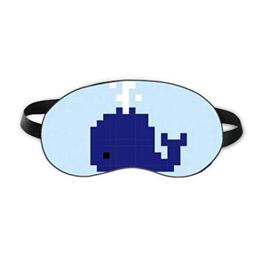 Imagem de Summer Sail Blue Whale Pixel Sleep Eye Shield Soft Night Vlindfold Shade Cover