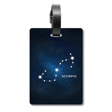 Imagem de Scorpion Constelação do signo do zodíaco Bolsa de Bagagem Etiqueta de Bagagem Etiqueta Scutcheon