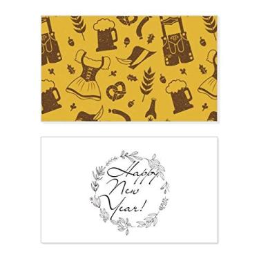 Imagem de Alemanha Berlim Cultura Padrão Personalizado Ano Novo Festival Cartão Bless Mensagem Presente