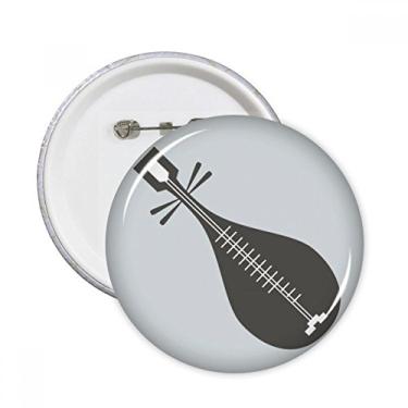 Imagem de Pipa Instruments Chinesa Padrão Pinos Redondos Emblema Decoração de Roupas 5 peças Presente