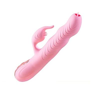 Imagem de Vibrador Telescópica Coelho Lambendo Clitóris Ponto G Estimulação Aquecimento Brinquedos Erótico Zatla Shop