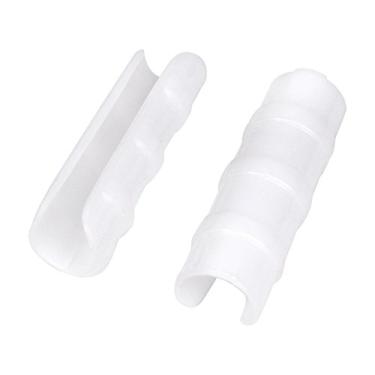 Imagem de Grampos de Tubo Fixo de Rede de Película de Estufa de Plantas Jardinagem 20 peças Branco 32 mm