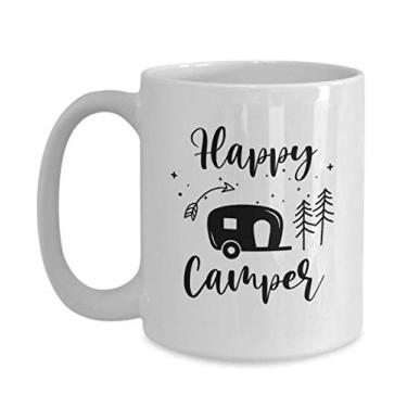 Imagem de Caneca Happy Camper - Caneca de café de 425 g
