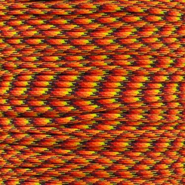 Imagem de Paracord Paracord 550 da Paracord – para uso interno e externo – recreação ao ar livre, artesanato e aprimoramento de casa variedades e comprimentos, Fireball, 25 Feet