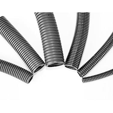 Imagem de Conduíte interno flexível ondulado de polietileno sem fenda de 1,27 cm - preto