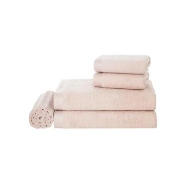 Imagem de Jogo de toalhas Trussardi Maggiore 5 peças soft rose