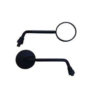 Imagem de Par Espelho Retrovisor Mini Bolinha Redondo Rosca Honda