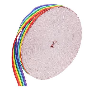 Imagem de TEHAUX 3 Rolos Fita Colorida Do Arco-íris Acessórios De Costura Faça Você Mesmo Fitas De Presente Para Presentes Fita Do Orgulho Gay Fita Lgbt Portátil Poliéster Suprimentos Caseiros