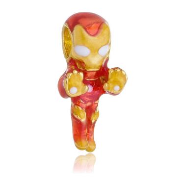 Imagem de Berloque Homem de Ferro Marvel Separador Pandora Banhado a Ouro 18k - Premium