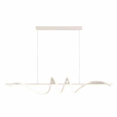 Imagem de Lustre Led Moderno 89W Branco/Preto/Dourado 1m