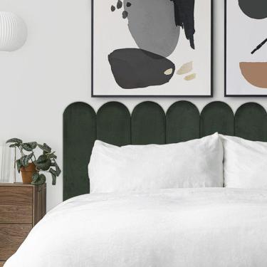 Imagem de KIT 6 Placas Cabeceira Nuvem Estofada Para Cama Box - Módulo 20cm x 60cm