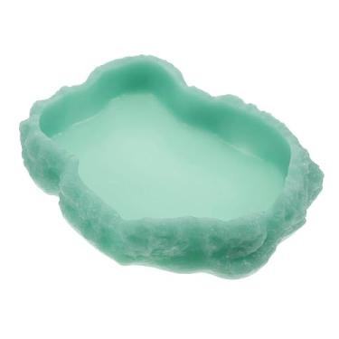 Imagem de ＫＬＫＣＭＳ Tigela luminosa para répteis que brilha no escuro, tigela de comida, pequenas decorações, terrário, prato de água para hamster, leopardo, escorpião