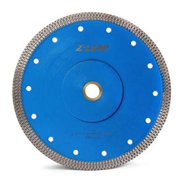 Imagem de Z-LEAP Lâmina de serra de diamante turbo com borda super fina de 10 cm para cortar granito mármore cerâmica azulejos de porcelana, WG-JP7inch-5/8, Azul, 7 inch-5/8 hole