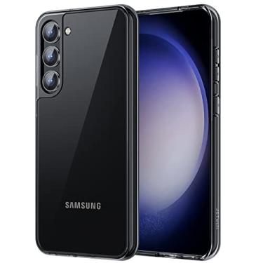 Imagem de JETech Capa para Samsung Galaxy S23 5G 6,1 Polegadas, Case Protetora de Telefone à Prova de Choque Não-Amarelecimento, Capinha Parte Traseira PC Rígido Anti-Riscos (Preto)