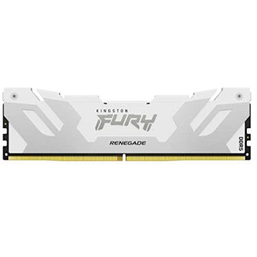 Imagem de Kingston Memória para jogos Fury Renegade DDR5 prata/branca XMP 16GB 7600MT/s CL38 DIMM - KF576C38RW-16