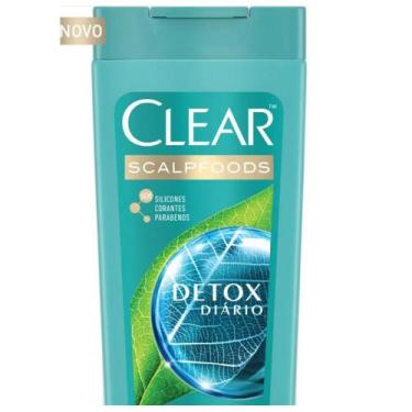 Imagem de Shampoo Anticaspa Clear Detox Diário Com 200ml