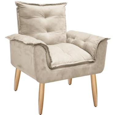 Imagem de Poltrona Opala Decorativa - Escritório - Recepção Cor Bege