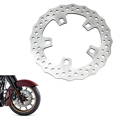 Imagem de POWER JAMES Rotor de freio dianteiro de 30 cm para Harley Davidson Touring Street Glide Road Glide Ultra Limited Electra Glide com rodas Prodigy Tomahawk Enforcer Impuller