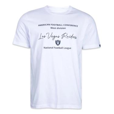 Imagem de Camiseta New Era Las Vegas Raiders Minimal Label Branco-Masculino