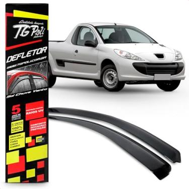 Imagem de Calha Chuva Defletor Slim Hoggar 2 Portas 2010 2011 2012 2013 2014 Fumê 100% Acrílico
