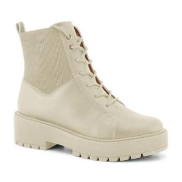 Imagem de Bota coturno Ramarim Baunilha-Feminino