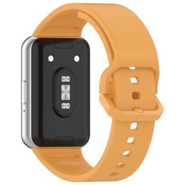 Imagem de Pulseira Moderna LTIMPORTS, compativel com Relógio Galaxy Fit 3 Sm-R390 (Mostarda)