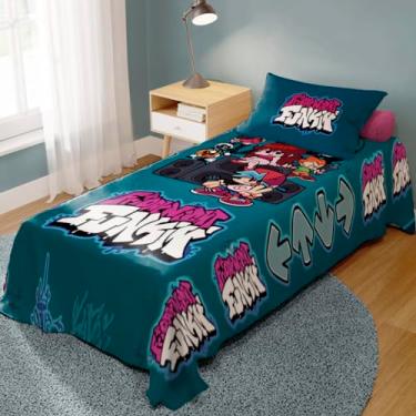 Imagem de Jogo de Cama Lençol + Fronha Quarto Infantil Friday Night Funkin