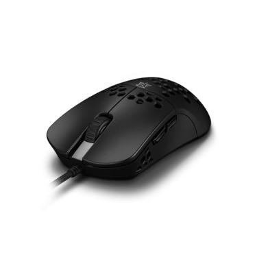 Imagem de Mouse Gamer Adamantiun Air M10 Com Mousepad Para Pc Notebook Jogos Com Fio Cabo Paracord Usb 16000 Dpi Sensor Pixart 3389 (Preto)
