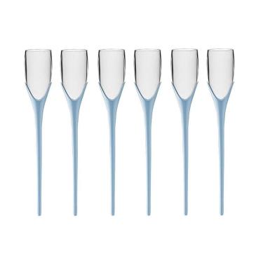 Imagem de Kit 6 Taças Beach 210ml Azul Bebê Boccatti Espumante Praia