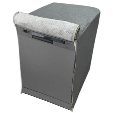 Imagem de CAPA PARA LAVA LOUÇAS MIDEA 14 SERVIÇOS IMPERMEÁVEL FLEX (Cinza)