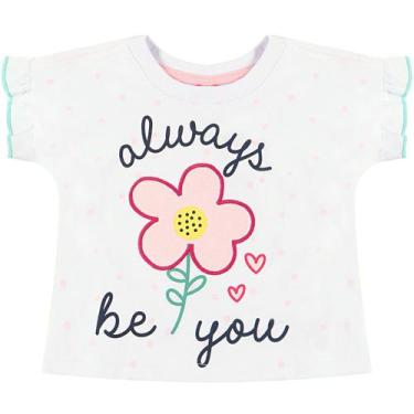 Imagem de Blusa Infantil Manga Curta Flor Lilás - Toys Kids - Toys And Kids