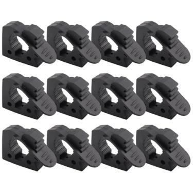 Imagem de ADTOPI 12 peças de montagem de grampo de borracha de liberação rápida de 3,5 cm a 3,5 cm de diâmetro para a maioria dos veículos off-road, caminhões, UTVs, quadriciclos - preto