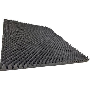 Imagem de Placa de isolamento acústico de piano Sala de piano de algodão com absorção de som, esponja especial de absorção de choque para piano vertical, preto, 3 cm de espessura