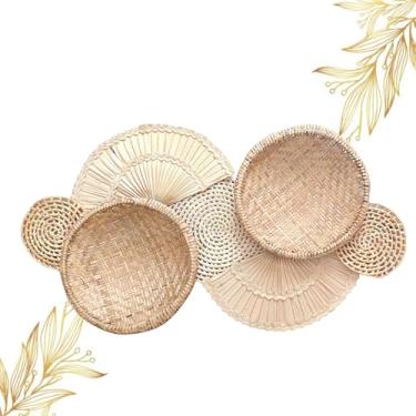 Imagem de Decoração De Parede Boho - Composição Cestos de Palha Praia Palha