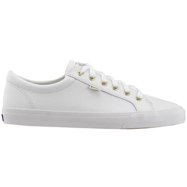 Imagem de Keds Tênis feminino Jump Kick com cadarço, Couro de ouro branco, 36