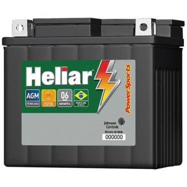 Imagem de bateria de moto heliar fan125/titan125 es/titan150 es htz6l