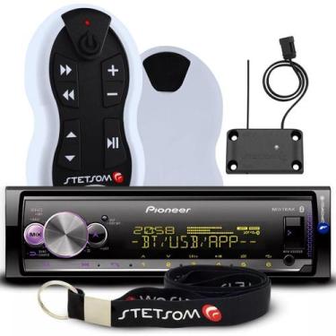 Imagem de Radio Pioneer Som Bluetooth Usb Sem Toca Cd Mvh-x3000br Com Controle L