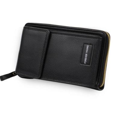 Imagem de Bolsa Pequena C/ Alça Transversal Porta Cartões Celular - KNIMP, Preta