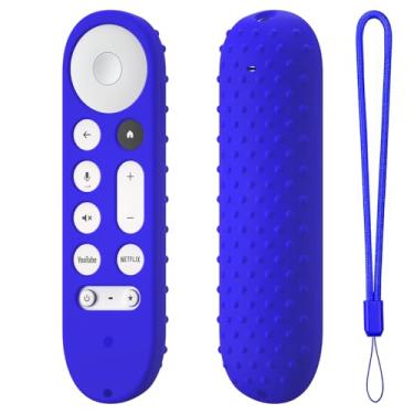 Imagem de Capa de silicone para Google TV Streamer 4K Google TV (4K) Voice Remote 2024 Capa de silicone antiderrapante (azul)