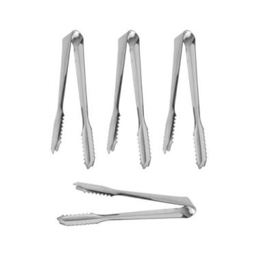 Imagem de Pegador de Gelo Frios Jacare Mini Inox Bar Restaurante 4un - CASACHA