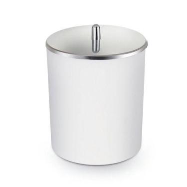 Imagem de Cesto De Lixo Lixeira Cozinha Banheiro Escritório Com Tampa Inox 5 Lit