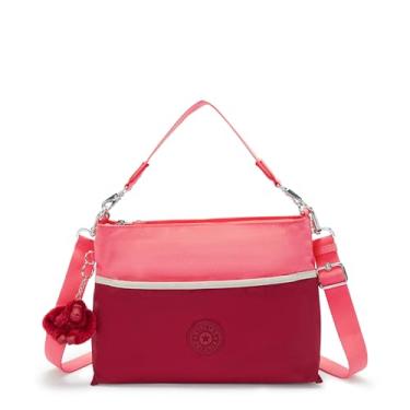 Imagem de Kipling Bolsa de ombro Hadia, Rosa Funky Red Bl, 8''L x 12''H x 4''D