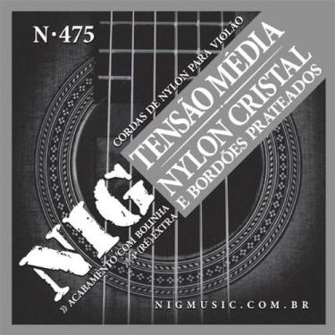 Imagem de Encordoamento Cordas Nig N475 Tensão Média Para Violão Nylon