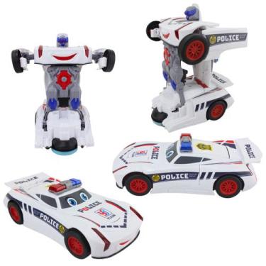 Imagem de Carrinho de Polícia Autobots Bate e Volta com Luz e Som - MSB PRESENTE