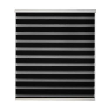 Imagem de Persiana Rolo Zebra Bando 1,20 X 1,60 Bege, Branco, Cinza, Preto, Bege