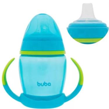 Imagem de Copo de Treinamento 250ml com Alça Removível Bebe Transição - Buba, Az