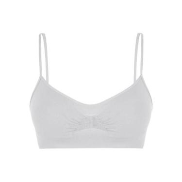 Imagem de Top Clássico Sem Costura Loba Lupo 41100-001 Microfibra, P, Branco